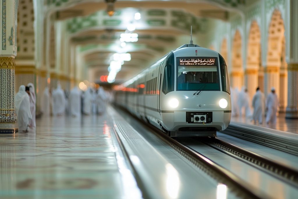Le métro Al Mashaaer Al Mugaddassah transporte des millions de pèlerins du Hajj en Arabie Saoudite
